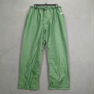 Watershed StormCreek 625 Poly Pants Mens Large Green Logo Waterproof Rain‎ Wear